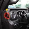 2pcs Dashboard Air Conditioner Vent Frame Decor Cover for Jeep Wrangler JL 2018+