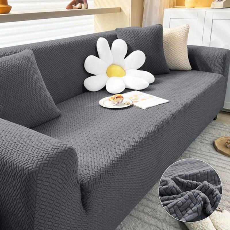 Thick Sofa Cover for Living Room Elastic Jacquard 1/2/3/4 Seater Sofa Cover L-shaped Corner Sofa Cover