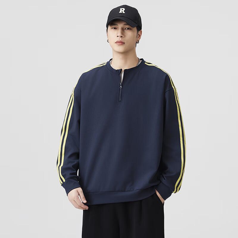 

TOM ADAM Retro Three-Stripe Sweatshirt L