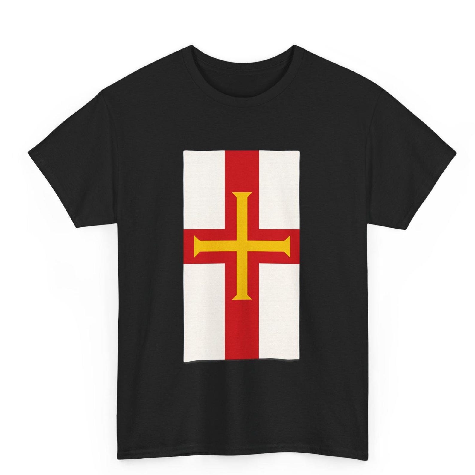 Guernsey Flag T-Shirt: English Island Pride Unisex Tee M