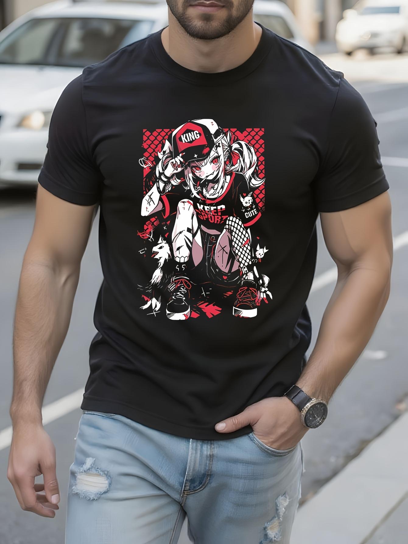 Anime Graphic Tshirt Graphic Tshirt - 100% Cotton Streetw... L