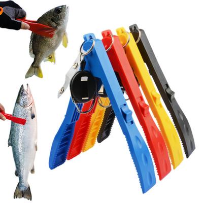 Handheld Fish Gripper with Retractable Keychain Ergonomic Handle Lightweight Portable Multi-function Fish Grabber Fish Control Clamp Pliers