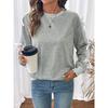 Autumn New Bow Tie Decal Lace Patchwork Long Sleeved Sweatshirt for Women Fashionable Style Long Sleeved Top