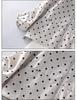 Felpa Giacca con Cappuccio e Zip a Pois in Lino Primavera 2026 per Donna