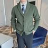 Men's British Retro Slim V-neck Knit Cardigan - Autumn/Winter 2026