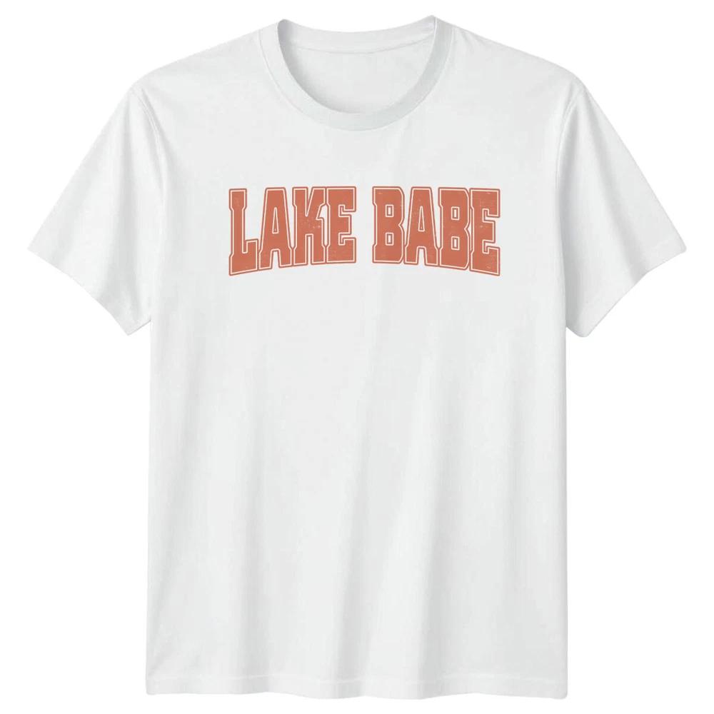 Lake Babe Varsity Style Retro Summer TShirt S