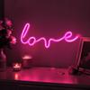 Love LED Light English Letter Shape LED Neon Sign Stylish Decorative Light  Dorm Decor