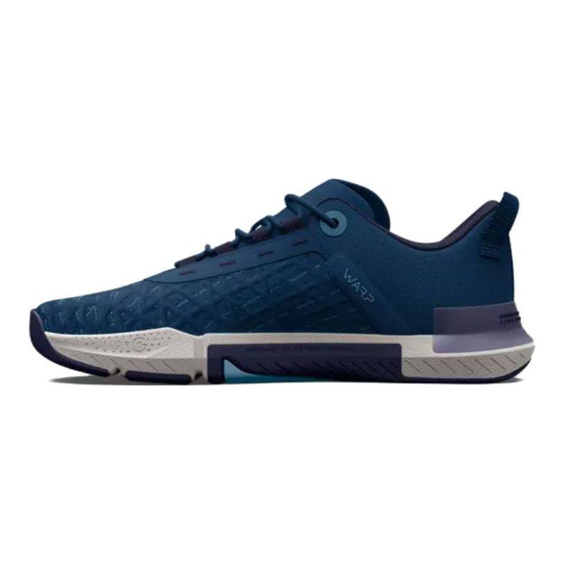 Under Armour TriBase Reign 5 Blue Unisex Sneakers Black White 3026021-401