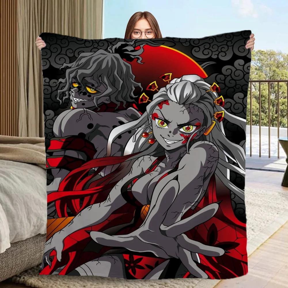 Throw Blanket for Sofa Luxury Throw Blankets Characters D-Demon Slayer Fluffy Plaid Large Blanket King Size Cobija Home Interior