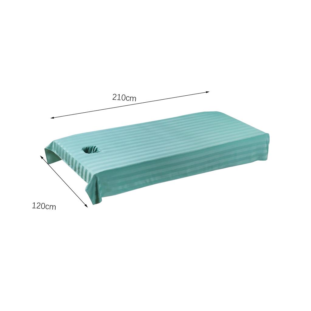 120cmx210cm Beauty Salon Bed Sheet Waterproof Massage Bed Cover Spa Treatment Couch Tablecloth with Face Breath Hole Lightweight