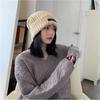 Warm Knitted Hat Solid Color Ski Hats Comfortable Hip Hop Caps  for Women Men
