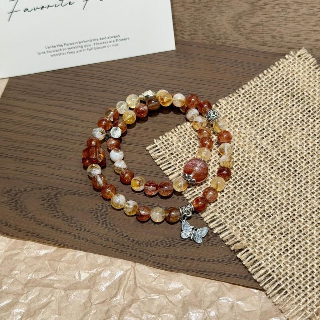 New Arrivals: Original Multi-Treasure Bracelet with Natural Yellow, Green Phantom, and White Crystals
