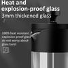 Cafeteira de prensa francesa 350ml/600ml/1000ml, vidro com alto teor de borosilicato, cafeteira doméstica, espumador de leite, acessórios para café
