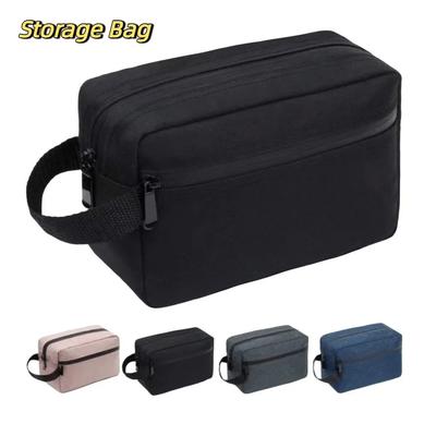 Simple Fashion Waterproof Travel Storage Bag Cosmetic Storage Oxford Men Wash Bag Zippered Mini Pouch Women Makeup Bag for Home