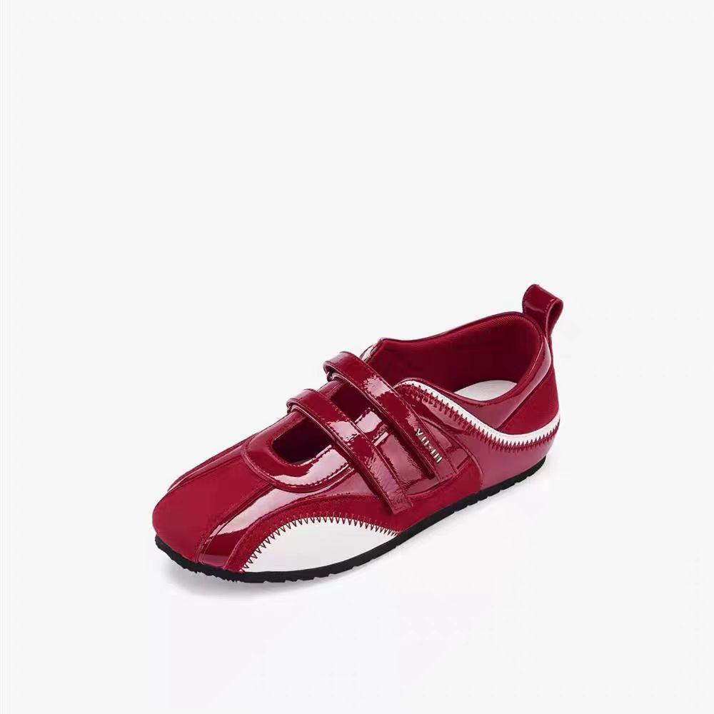 

Leyan same 73hours women s shoes speed sweetheart 25 autumn new red German training shoes Mary Jane racing shoes 40 красный