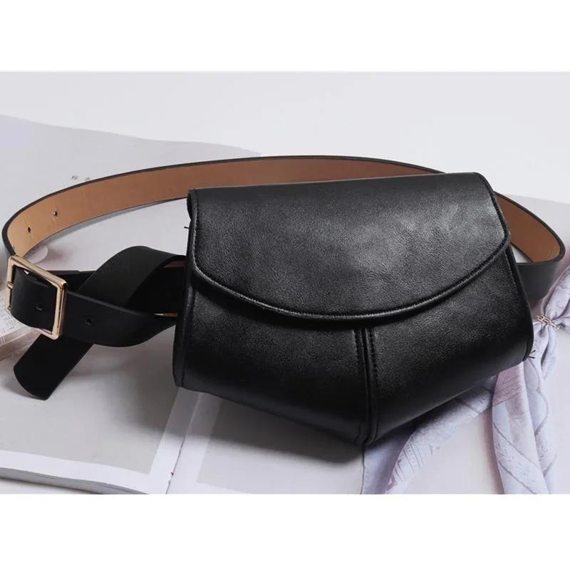 Fashionable Small Waist Bag Versatile Women Small Delicate Snake Skin Decorative Belt Saddle Bag Fashionable Sweater Belt Trendy