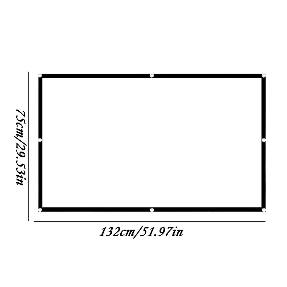 Outdoor Projector Screen Portable Polyester Projector Movie Screen Weather-Resistant Projector Movies Screens for Smartphones