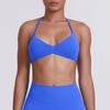 European and American Style Thin Strap Beauty Back Halter Sports Bra for Women, Pilates Yoga Tank Top, Seamless Fitness Underwear Camisole