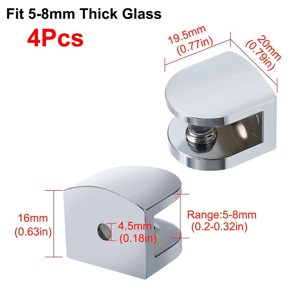 

Сверхпрочный держатель перил Нержавеющая сталь Опора для стекла Запасные части Настенный зажим Fit 5-8mm Thick Glass