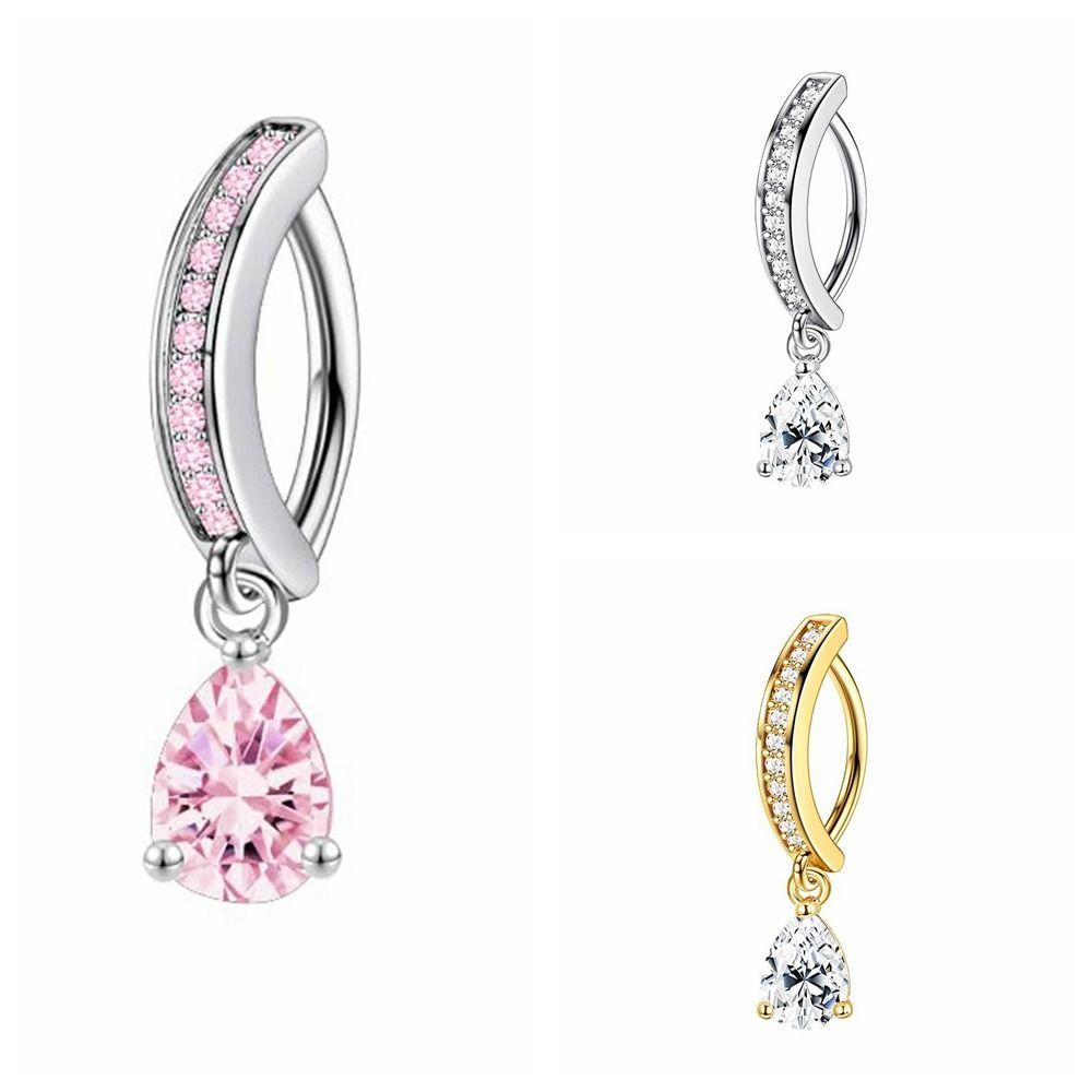 Butterfly Zircon Belly Button Rings Sexy Shiny Body Jewelry Fashion Gem Navel Piercing  Stylish