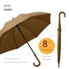 Extra Large Storm Special Wooden Handle Straight Rod Retro Automatic Windproof Extra Large Thickened Reinforced Long Handle Business Men Umbrella
