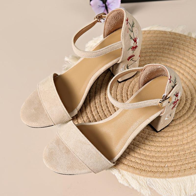 Fashion Heeled Sandals Women 2025 Elegant Woman Shoes with Low Heels Luxury Designer Block Heel Sexy Best Selling Products
