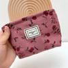 New Small Women's Cosmetic Bag Portable Floral Pattern Small Sanitary Napkin Storage Bag Coin Key Case Portable Card Pouch