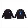 Unisex lässiger übergroßer Rundhals-Pullover mit Schriftzug-Print leichter Baumwoll-Hoodie
