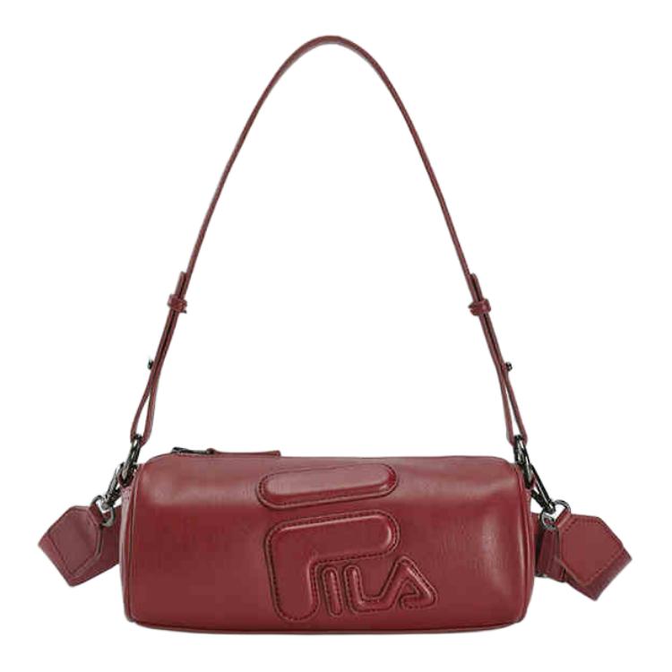 

New FILA ORIGINALE Polyurethane Handbag, Shoulder Bag Mini Women s Enchanting Pink Wine Red F13W519170FWI 24.6*8.9*9.4CM