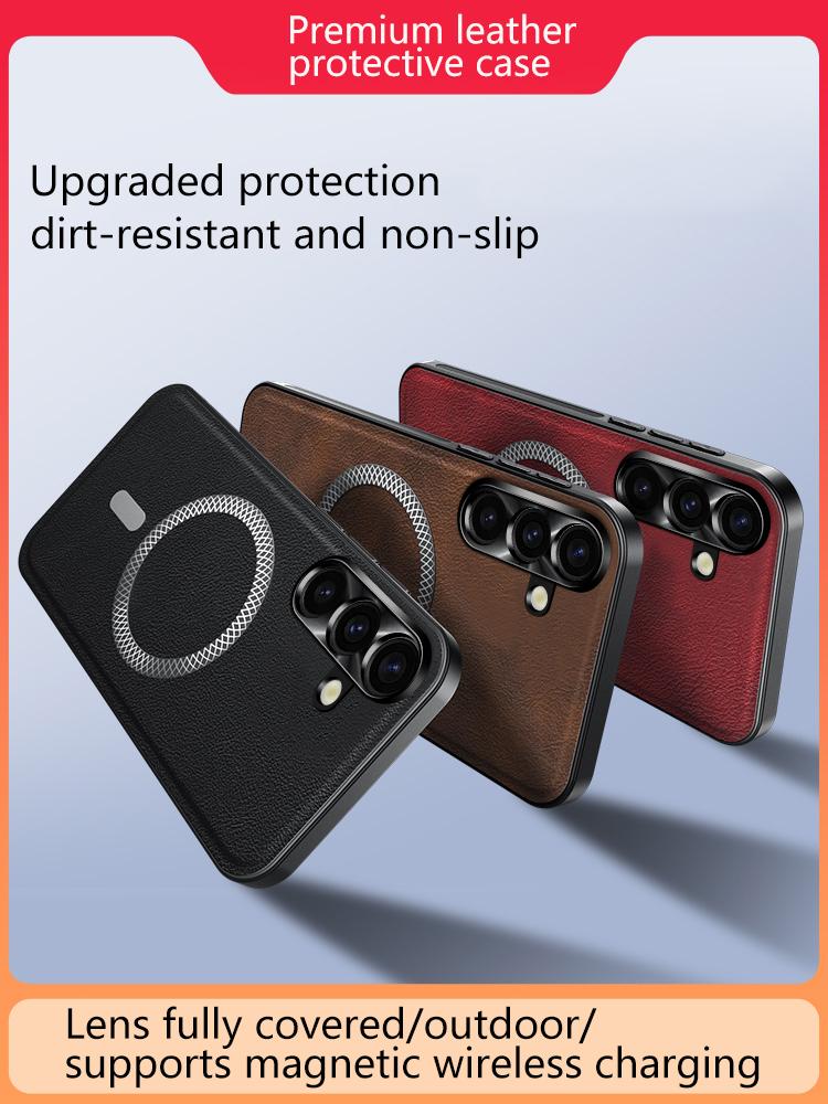 Für Samsung Galaxy S25 S24 Ultra Hülle PU + TPU Rückseite Galaxy S23 S22 Plus Handyhülle Für Samsung S24 S21 FE 5G Luxushülle