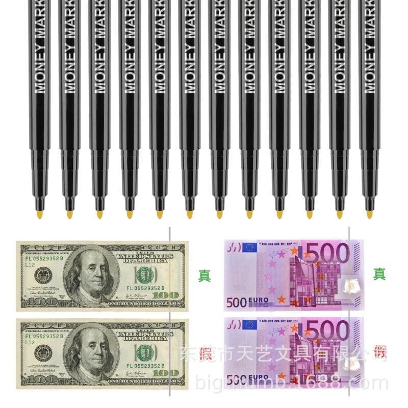Plastic Security Enhancement Pens Money Detection Pens for Cash Handling Gift