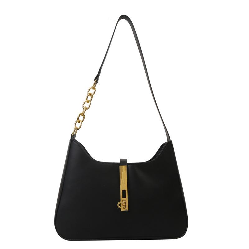 Bag Women 2025 New Solid Color PU Underarm Bag Commuter Messenger Bag