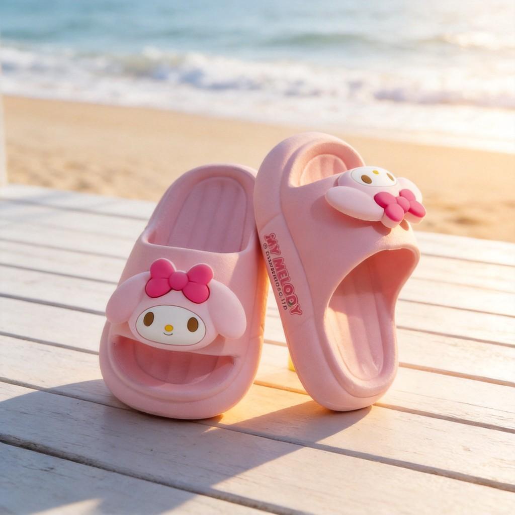 Hello Kitty Melody Kuromi Cinnamoroll Summer Sandals With Eva Breathable Mesh For Indoor And Outdoor Play