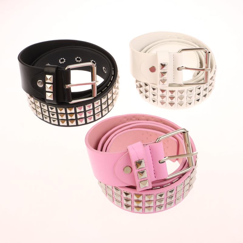 Buckle Belt Metal Vintage Men Women Belt Pu Leather Waistband Jeans Pants Decorative Belt