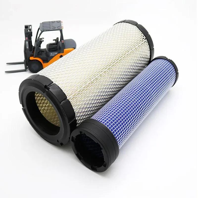 Filtro de aire para carretilla elevadora PU1330 de doble núcleo, compatible con el banco de trabajo Hangcha Helilong, filtro de aire para carretilla elevadora Lifu.