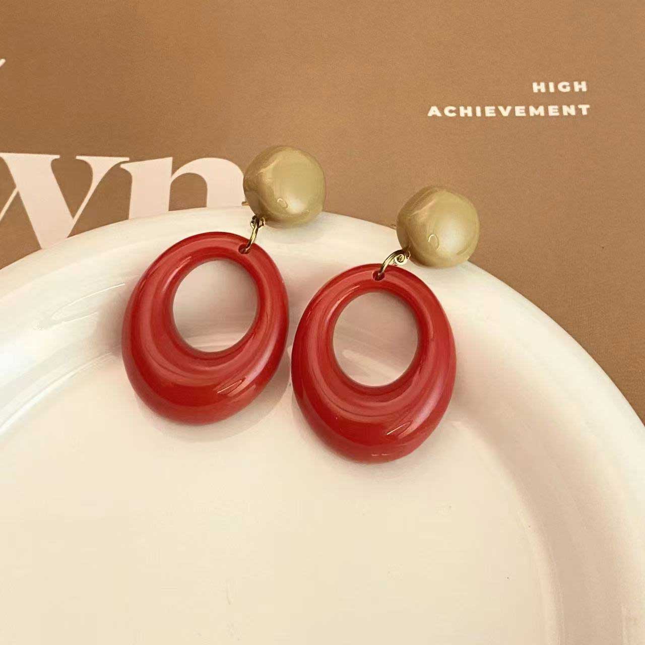 

Серьги в стиле ретро с карамельным ветром, простые длинные геометрические серьги-подвески для женщин, праздничные и дорожные украшения, подарок как