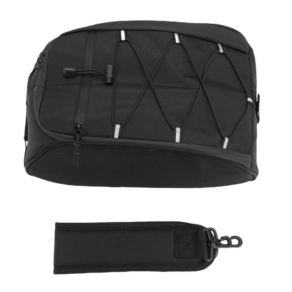 Rear Bike Rack Bag 8L Bike Trunk Bag Saddle Seat Bag Carrier for Mountain Bikes Cycling Travel Commute Oxford Cloth