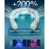 2025 Nuovo Condizionatore d'Aria Indossabile Ricaricabile USB Portatile 3 Raffreddamenti Ventola da Collo Silenziosa 6000mAh Esterno Estate CoolBlue 6000mAh SZRH A-J