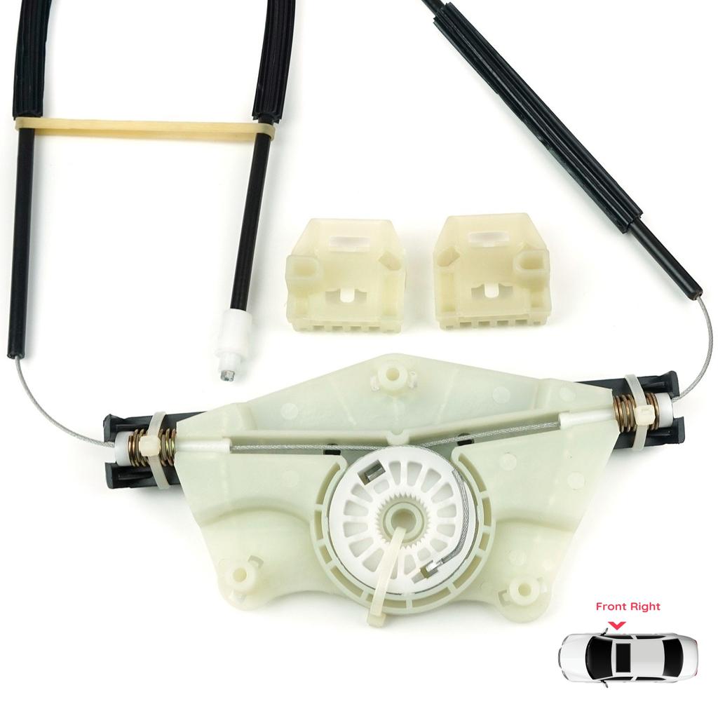 EWR520 Power Window Regulator Repair Set Front Right Door for VW New Beetle C1 1C1 1997-2011 3-Door Hatchback 1C0837656