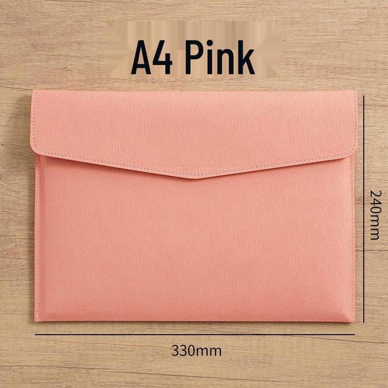 A4 Leather Document Holder with Customizable Logo
