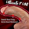 Ultra Realistic 12.2” Silicone Dildo with Strong Suction Cup, Curved Beginner Penis Toy for G-Spot & Anal Play, Hands-Free Adult Sex Toy