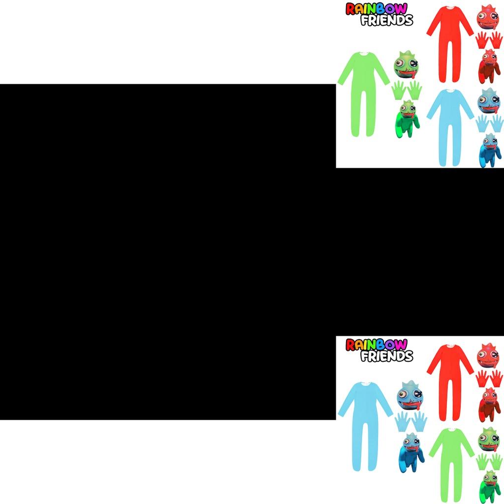 Roblox Rainbow Friends Cosplay Costume Jumpsuit Mask Suit For Kids Party Dress-up