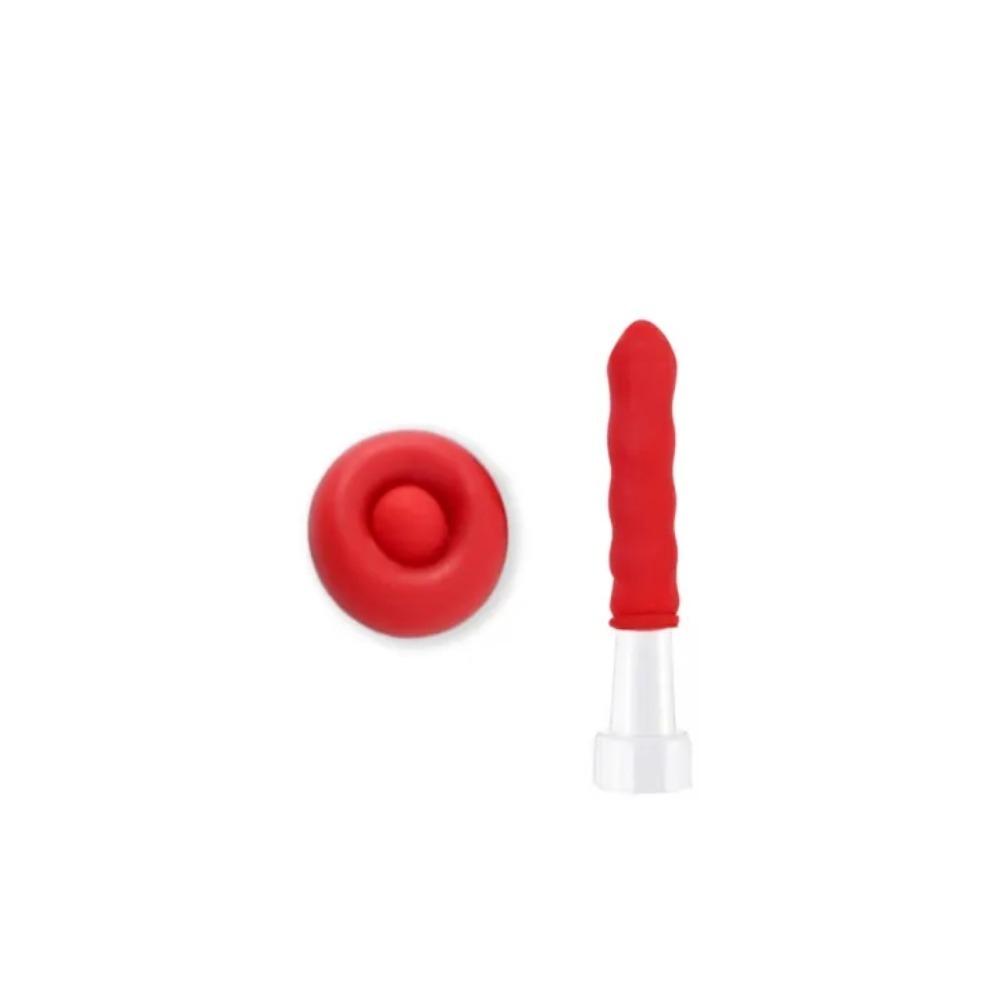 Red 20Pcs Caulking Nozzles Cap Glass Glue Tip Saver Open Caulking Tube For Rubber Cylinder Sealed Leak-Proof Construction Tools