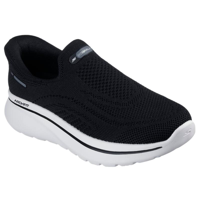 Skechers Relaxed Fit Go Walk Arch Fit N-Joy - Arianne Comfortable Fashionable Versatile Low-Top Training Shoes Women Sneaker Black 125843-BLK