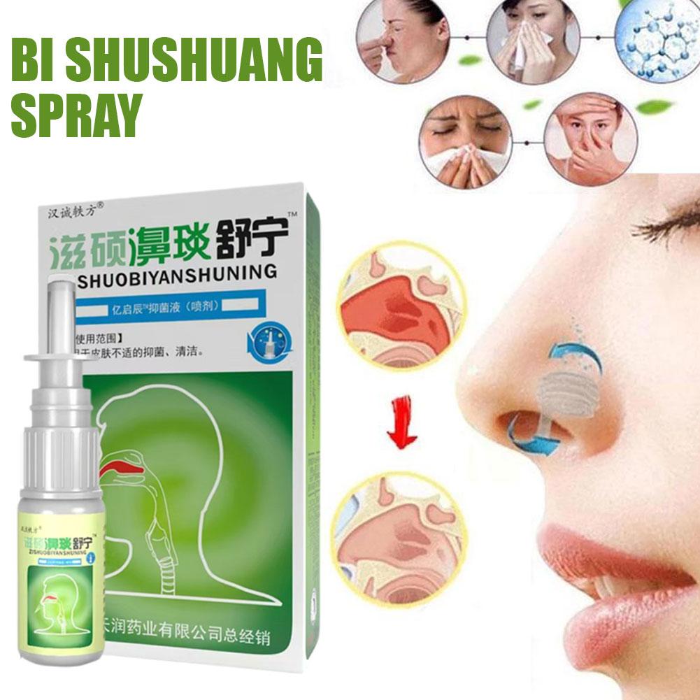 2*20ml Pure Natural Herbal Nose Spray for Rhinitis and Sinusitis Nasal Drops Make Your Nose More Comfortable Health Care