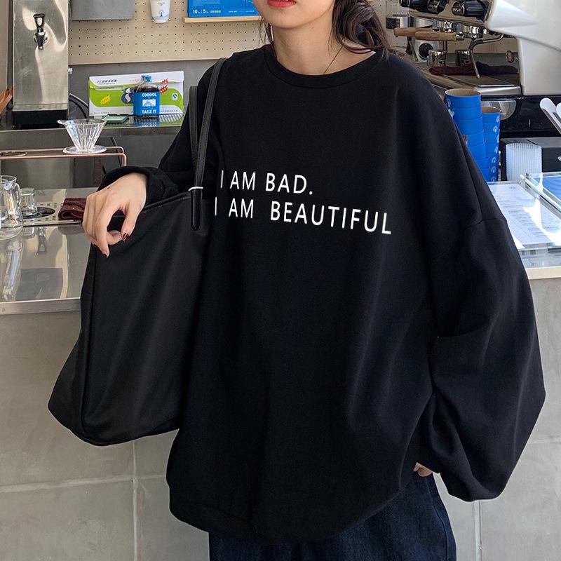 Sweater Women s Autumn Thin Hatless Jacket ins Versatile Harajuku Loose Student Loose 2025 XXL