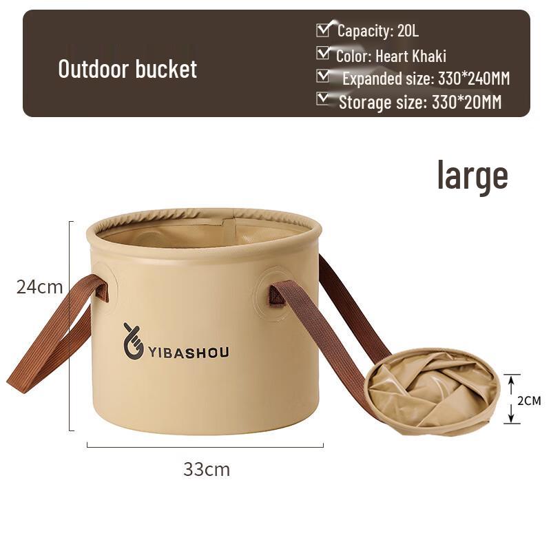 Outdoor Collapsible Water Storage Bucket Large 20L