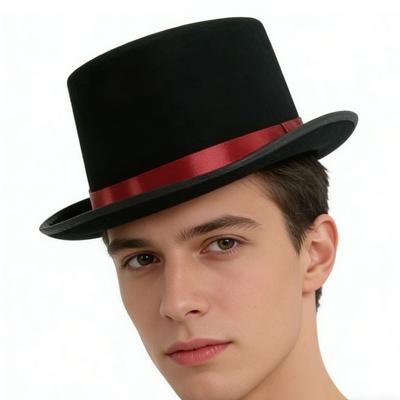 Déguisement Carnaval Chapeau de Magicien Spectacle de Scène Mascarade Cosplay Casquette en Feutre Décoration Jeu de Rôle Chapeau de Fête Fête