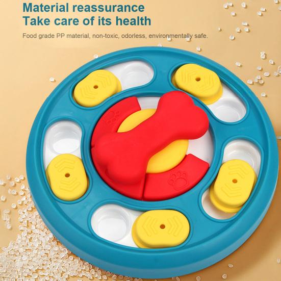 Pet Slow Food Bowl Stable Base Rounded Corners Bright Colors Pet Slow Feeder