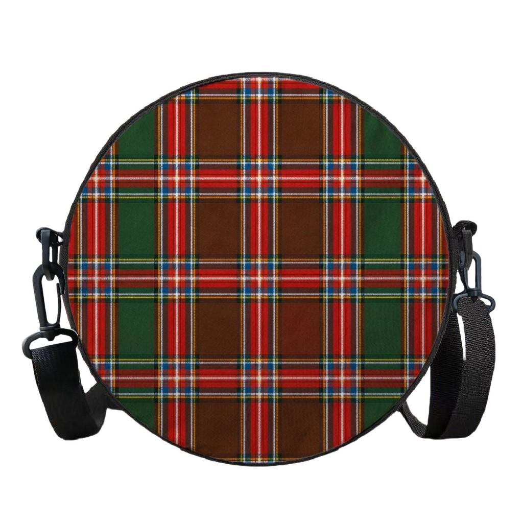 Korean Style Cartoon Print Crossbody Bag, Versatile Round Shoulder Bag for Women and Students, Customizable Design.